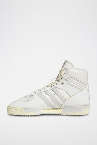 Hoge Leren Basketbalschoenen Rivalry HI - Wit