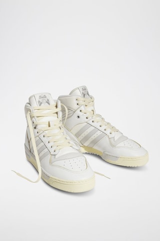 Hoge Leren Basketbalschoenen Rivalry HI - Wit