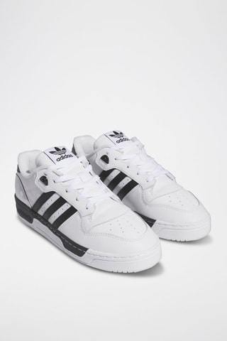Leren Basketbalschoenen Rivalry Low - Wit