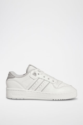 Leren Basketbalschoenen Rivalry Low - Wit