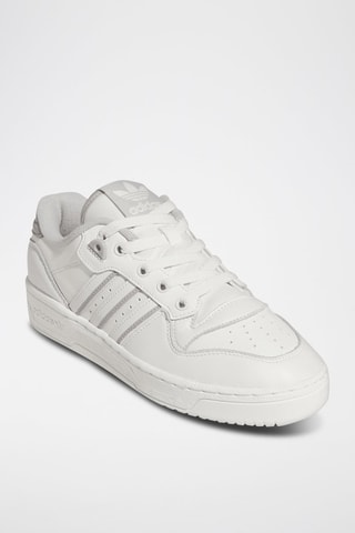 Leren Basketbalschoenen Rivalry Low - Wit
