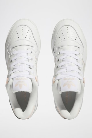Leren Basketbalschoenen Rivalry Low - Wit