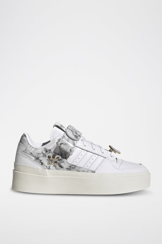 Leren Basketbalschoenen Forum Bonega - Wit