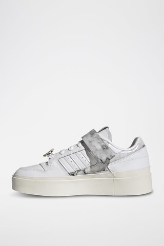 Leren Basketbalschoenen Forum Bonega - Wit