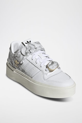 Leren Basketbalschoenen Forum Bonega - Wit
