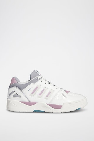 Nubuck Basketbalschoenen Midcity Low - Wit