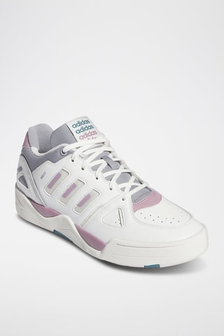 Nubuck Basketbalschoenen Midcity Low - Wit