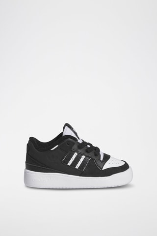 Leren en Nubuck Sneakers Forum Low - Zwart
