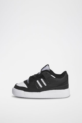 Leren en Nubuck Sneakers Forum Low - Zwart