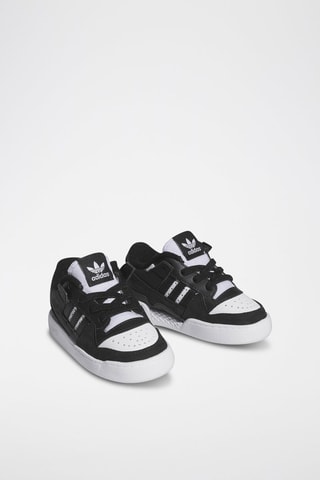 Leren en Nubuck Sneakers Forum Low - Zwart