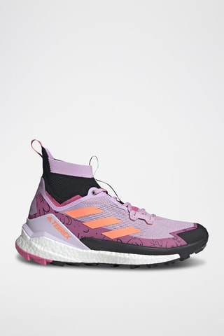 Wandelschoenen Terrex Free Hiker 2- Paars en perzikroze