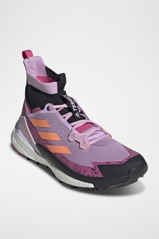 Wandelschoenen Terrex Free Hiker 2- Paars en perzikroze