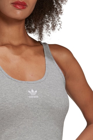 Kort Hemd Adicolor Essentials Rib Gemêleerd Grijs