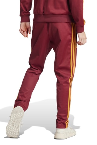 Voetbalbroek AS Roma Beckenbauer- Bordeauxrood en Geel
