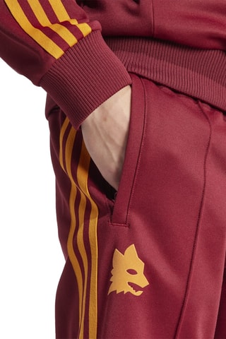 Voetbalbroek AS Roma Beckenbauer- Bordeauxrood en Geel