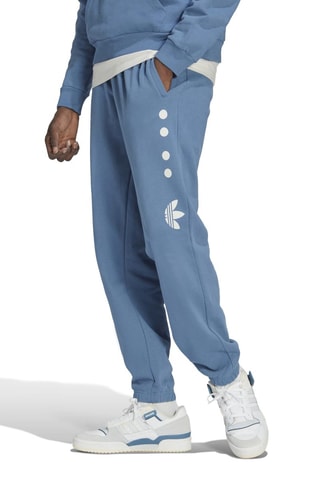 Joggingbroek Hoge Taille Logotpnt Lichtblauw