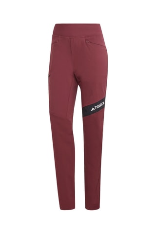Skibroek Slim Fit Softshell - Bordeauxrood