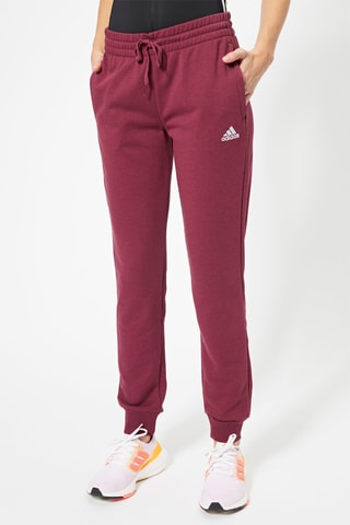 Broek W LIN FL C PT Bordeauxrood 
