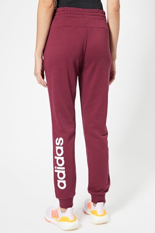 Broek W LIN FL C PT Bordeauxrood 
