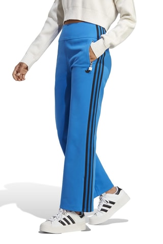 Broek Hoge Taille Wide Legs Lichtblauw