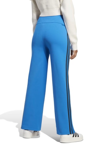 Broek Hoge Taille Wide Legs Lichtblauw
