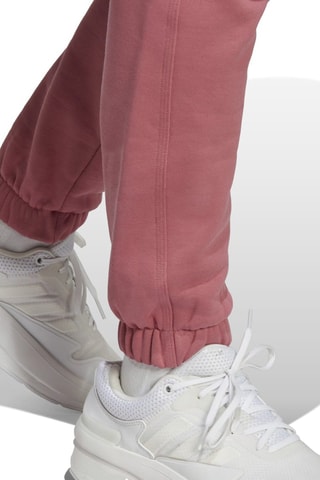 Fleece broek met hoge taille Lounge- Bordeauxrood
