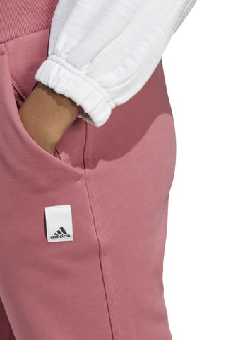 Fleece broek met hoge taille Lounge- Bordeauxrood