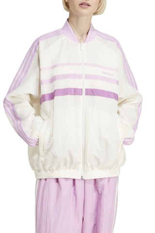 Jas oversize Track Top - wit en paars