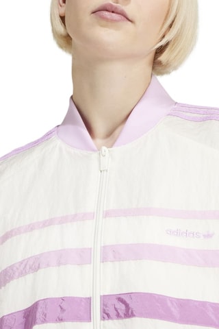 Jas oversize Track Top - wit en paars