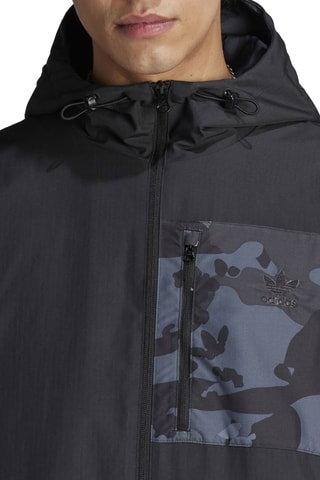 Windjack met Capuchon Graphics - Zwart