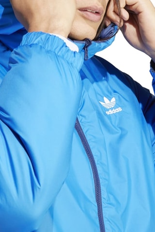 Dubbelzijdige Gewatteerde Jas met Capuchon Marineblauw