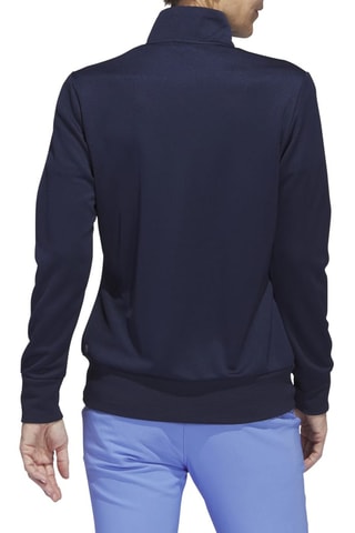 Golfjasje Textured Full - Zip - Blauw
