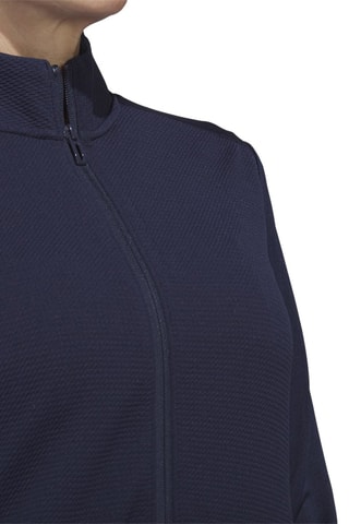 Golfjasje Textured Full - Zip - Blauw