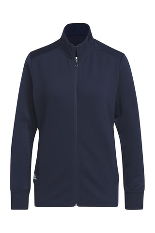 Golfjasje Textured Full - Zip - Blauw