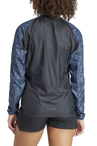 Windjack voor trail Terrex Running- Zwart en Blauw