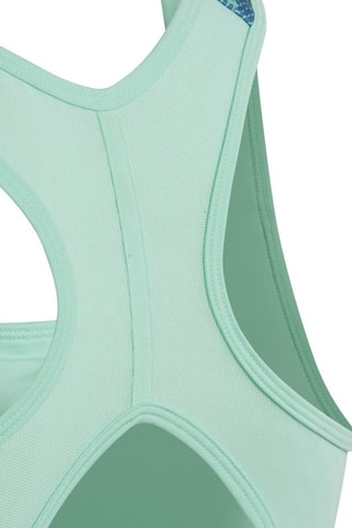 Sportbeha Aeroready Powerreact - Zeegroen en Blauw