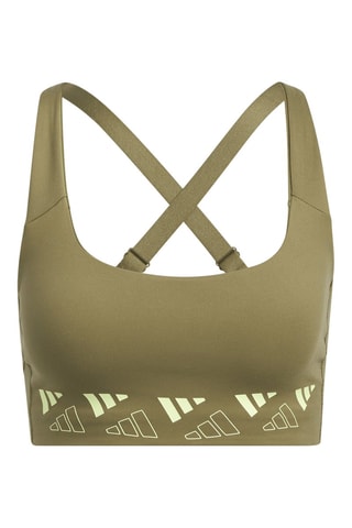 Push-up Sportbeha Pwi Ms Logo - Olijfgroen 