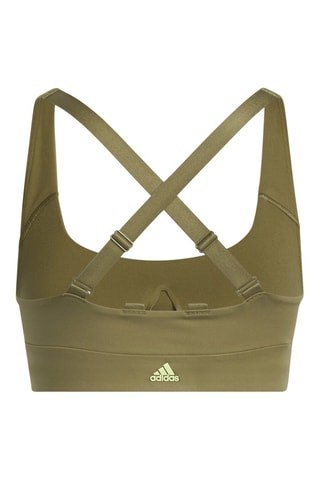 Push-up Sportbeha Pwi Ms Logo - Olijfgroen 