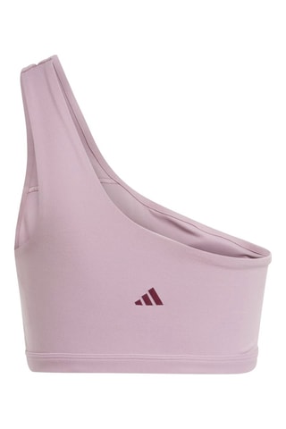 Asymmetrische Yogasportbeha Studio- Roze