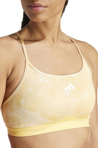 Sportbeha Aeroreact Essentials- Geel