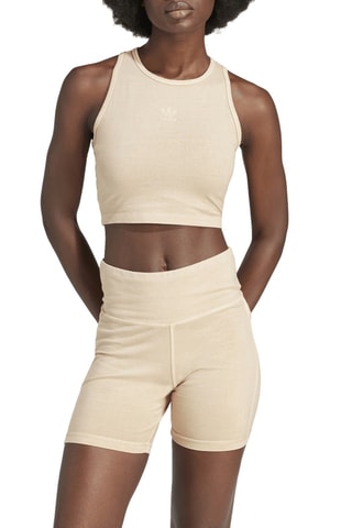 Crop top zonder mouwen Trefoil Essentials - Beige