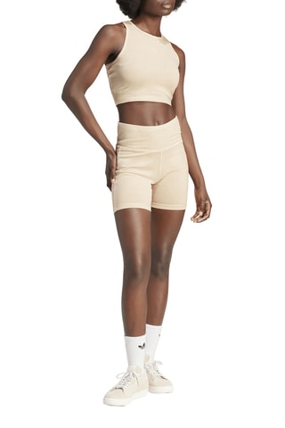 Crop top zonder mouwen Trefoil Essentials - Beige