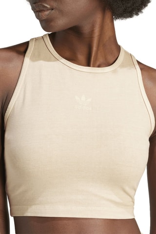 Crop top zonder mouwen Trefoil Essentials - Beige