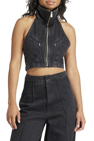 Mouwloze top Fashion Montreal- Zwart