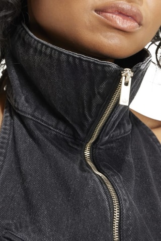 Mouwloze top Fashion Montreal- Zwart