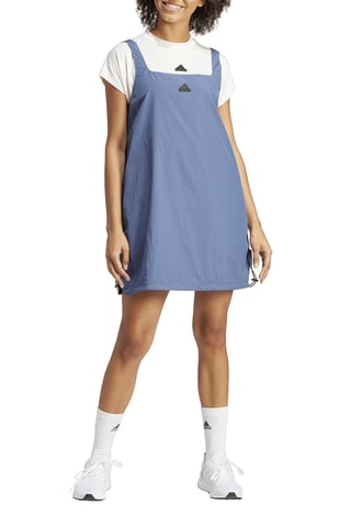 Jurk Recht model City Escape- Marineblauw