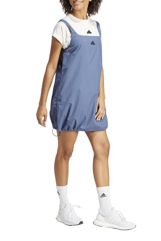 Jurk Recht model City Escape- Marineblauw