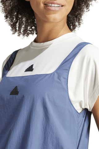 Jurk Recht model City Escape- Marineblauw
