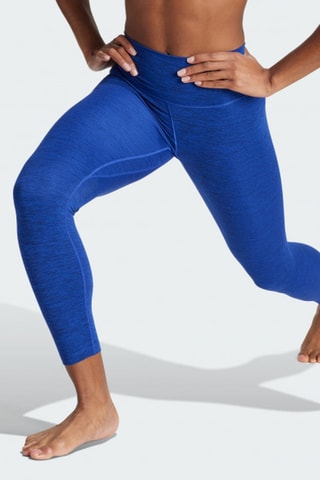 Sportlegging Hoge Taille All Me - Gemêleerd Blauw