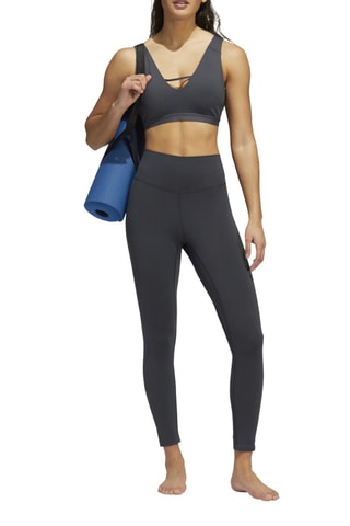 7/8 Legging Hoge Taille Yoga Luxe Studio - Donkergrijs